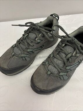 Women’s Hi-Tec Gray Suede Athletic Hiking Shoes